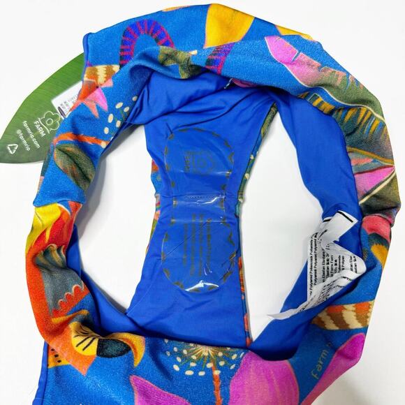 Farm Rio Macaw Tropical Print Beaded Bikini Set Size Small Top & Medium Bottom - Picture 12 of 16